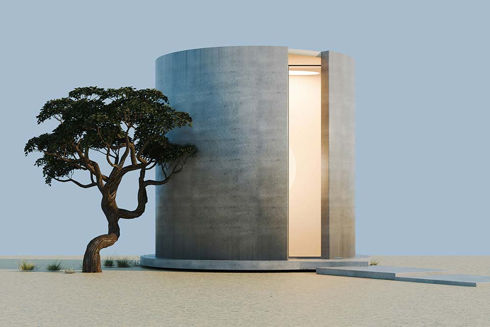 Cylindrical concrete structure